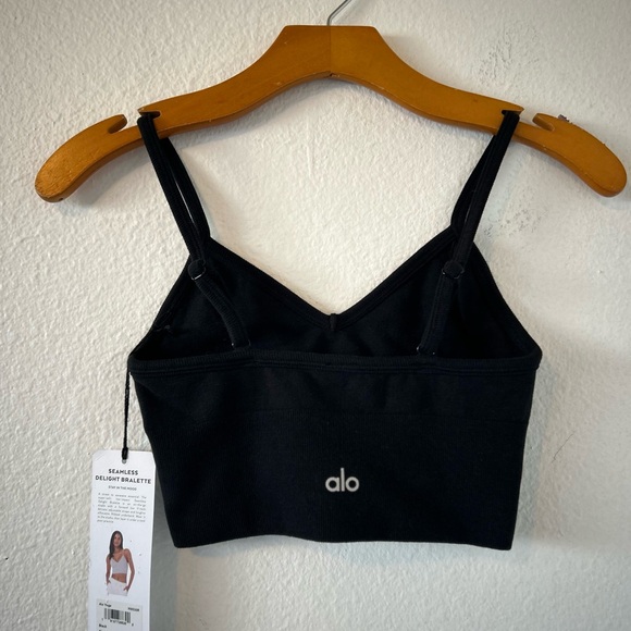 Alo Yoga Seamless Delight Bralette Black Size XS - Picture 5 of 7